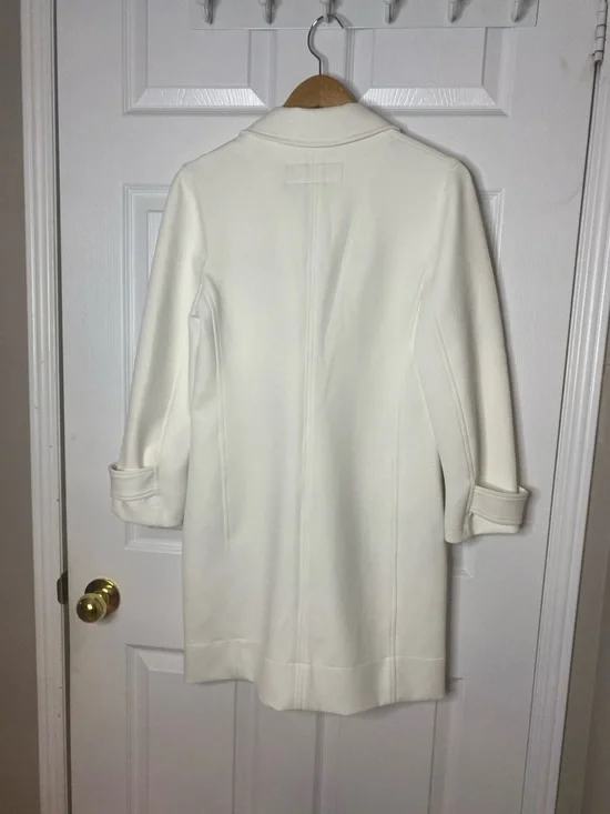 Marc Cain Ivory Swing Trench Coat #5 - Picture 6 of 13